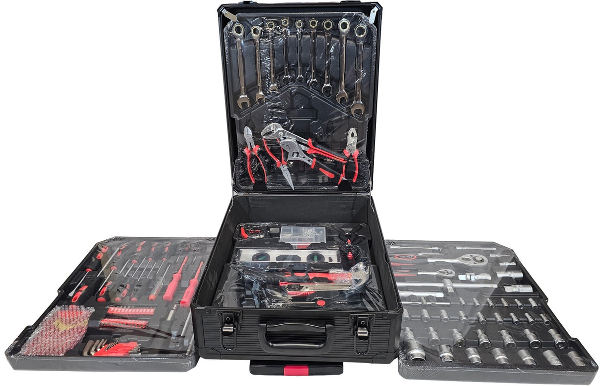 TOOL SET IN ALUMINUM CASE | RATCHETING WRENCHES | WITH WHEELS | 187 PCS. (SK582419)