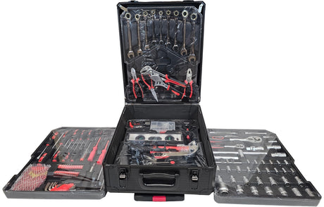 TOOL SET IN ALUMINUM CASE | RATCHETING WRENCHES | WITH WHEELS | 187 PCS. (SK582419)