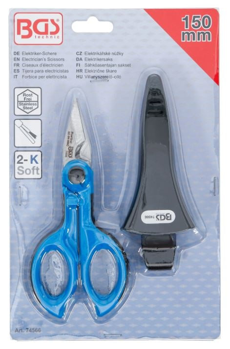 ELECTRICIAN'S SCISSORS | STAINLESS STEEL | 150 MM (74566)