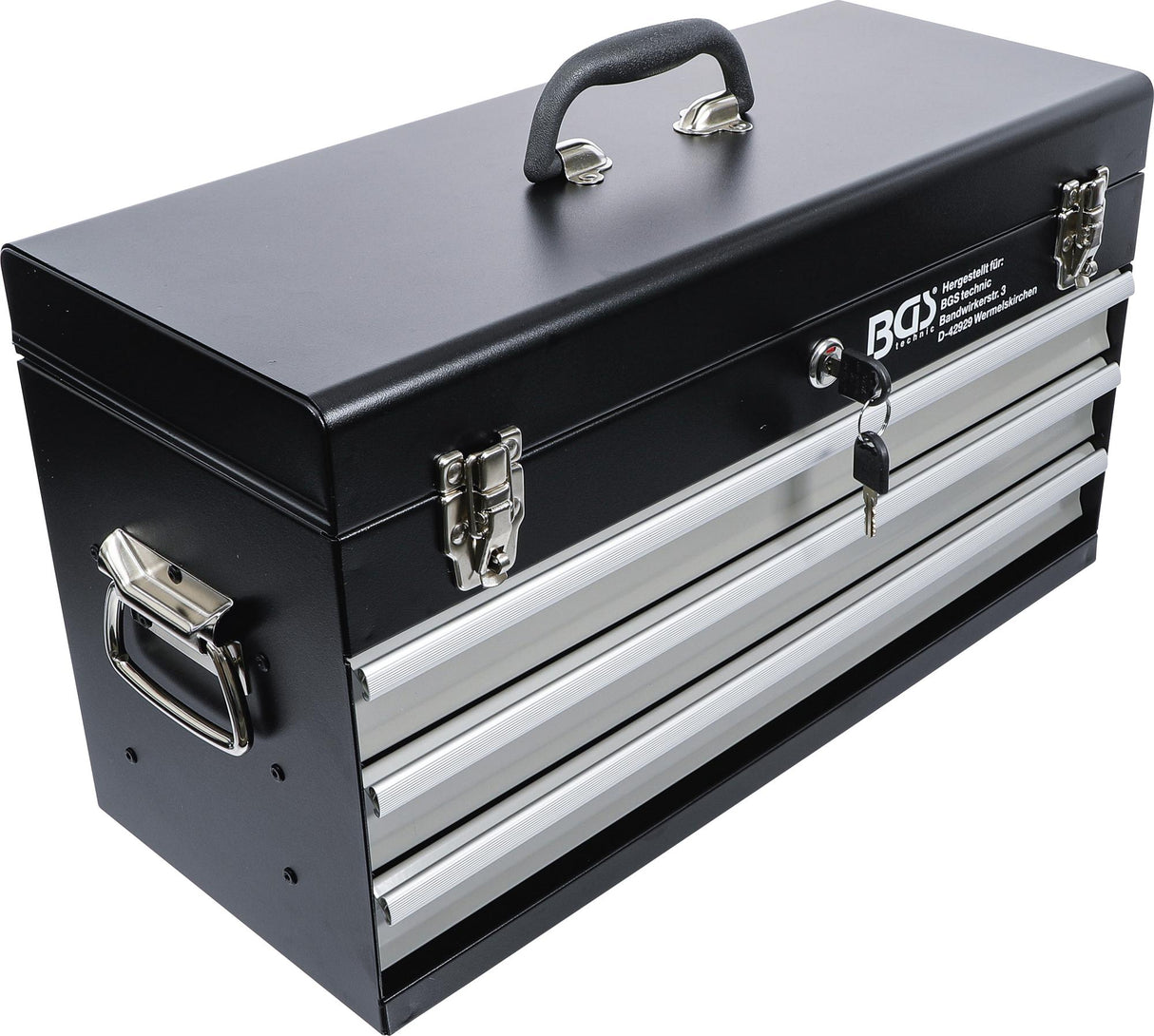 METAL TOOL CASE, EMPTY | 3 DRAWERS (3312)