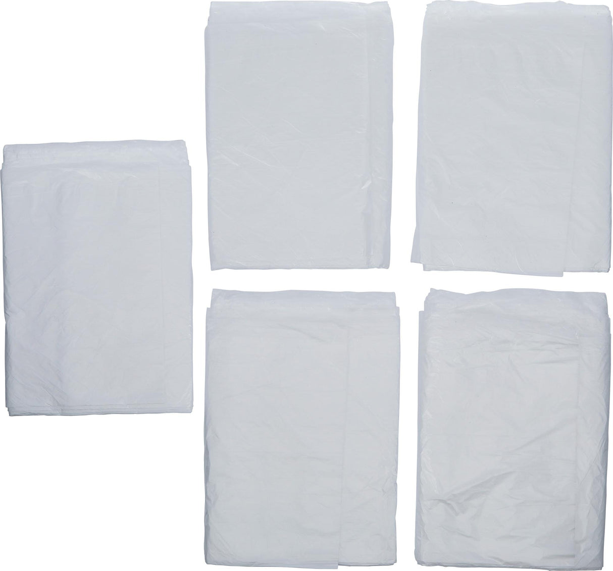 PROTECTIVE FILM SET | HDPE | TRANSPARENT | 4 X 5 M | 20 M² | 5 PCS. (71031)