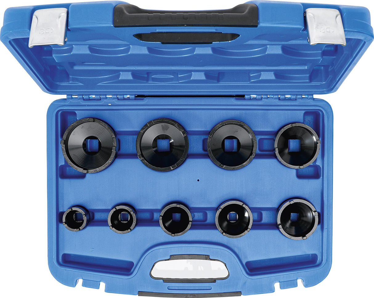GROOVE NUT SOCKET SET | EXTERNAL TOOTH | KM4 - KM12 | 9 PCS. (8337)