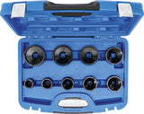 GROOVE NUT SOCKET SET | EXTERNAL TOOTH | KM4 - KM12 | 9 PCS. (8337)