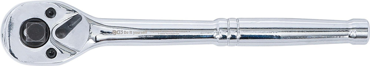 REVERSIBLE RATCHET | SOLID STEEL | FINE TOOTH | 3-IN-1 | 6.3 MM (1/4") / 10 MM (3/8") / 12.5 MM (1/2") (71015)