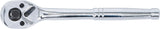 REVERSIBLE RATCHET | SOLID STEEL | FINE TOOTH | 3-IN-1 | 6.3 MM (1/4") / 10 MM (3/8") / 12.5 MM (1/2") (71015)