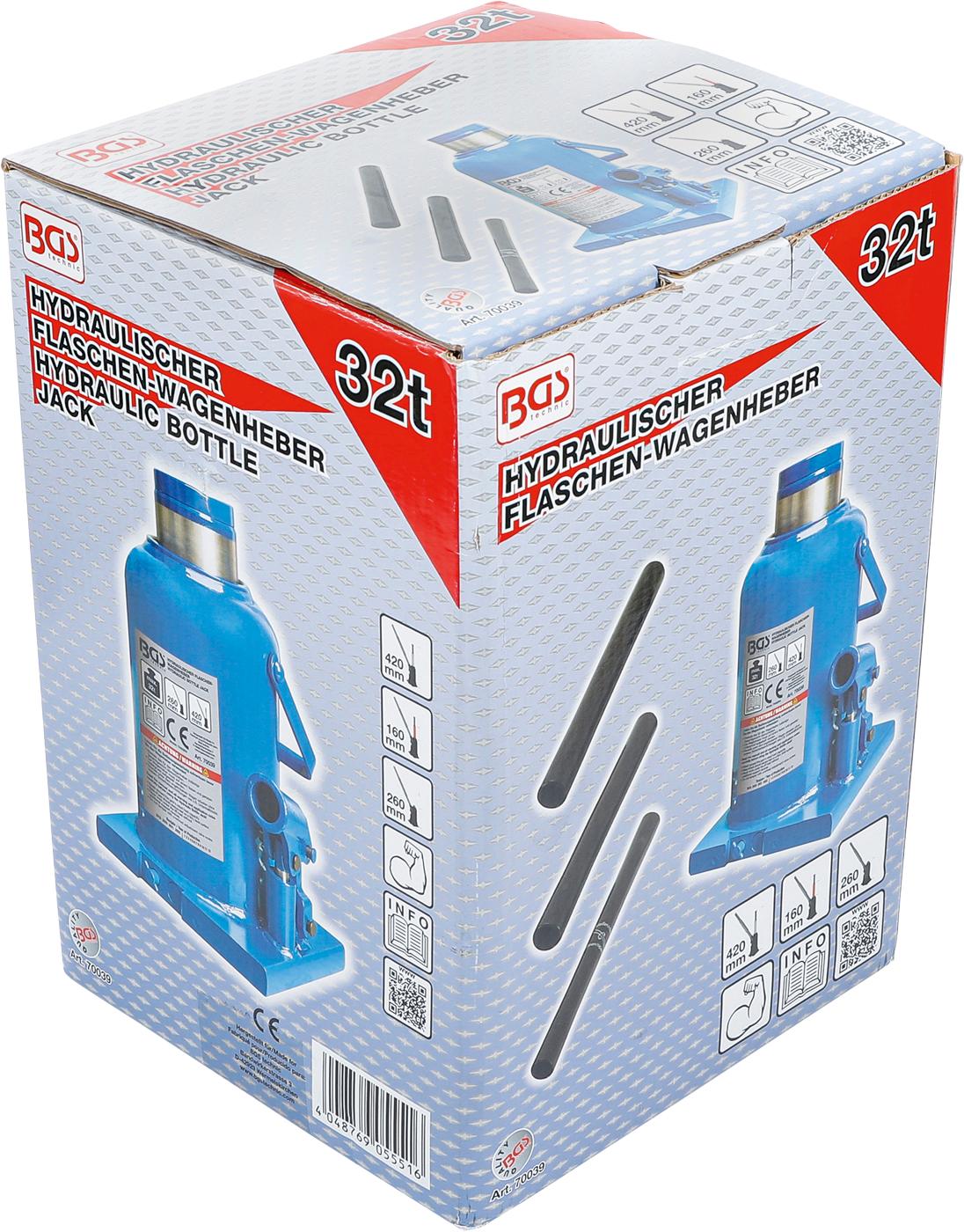 HYDRAULIC BOTTLE JACK | 32 T (70039)