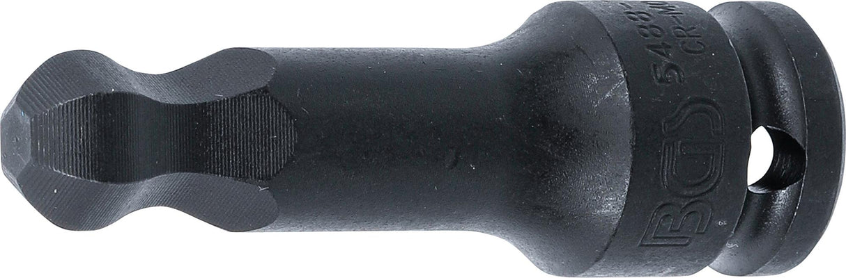 IMPACT BIT SOCKET | LENGTH 75 MM | 12.5 MM (1/2") DRIVE | INTERNAL HEXAGON WITH BALL HEAD 14 MM (5488-14)