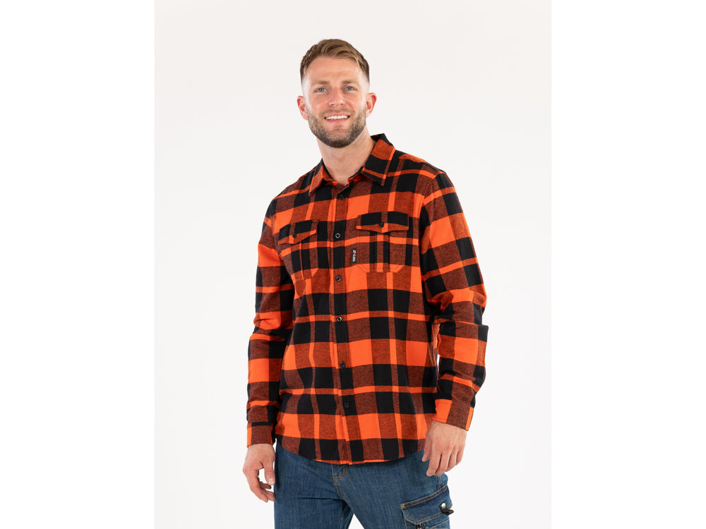 FLANNEL SHIRT RED S. S (YT-78800)