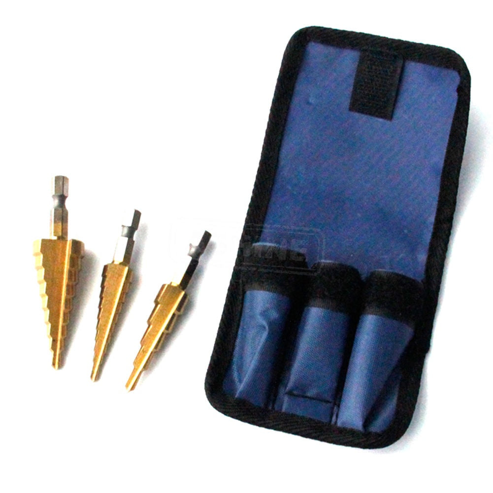 STEP DRILL BITS FOR HOLE ENLARGEMENT | HSS4241 | 3-20 MM | 3 PCS. (SK1616)