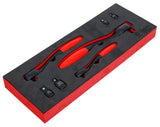 REVERSIBLE RATCHET SET WITH ADAPTERS | 6.3 MM (1/4") - 10 MM (3/8") - 12.5 MM (1/2") | 7 PCS (72122)