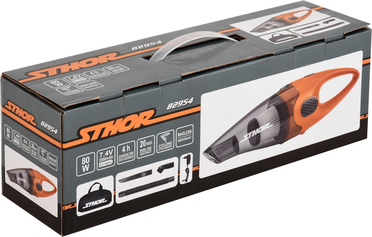 RECHARGEABLE CAR VACUUM CLEANER 80W (82954)
