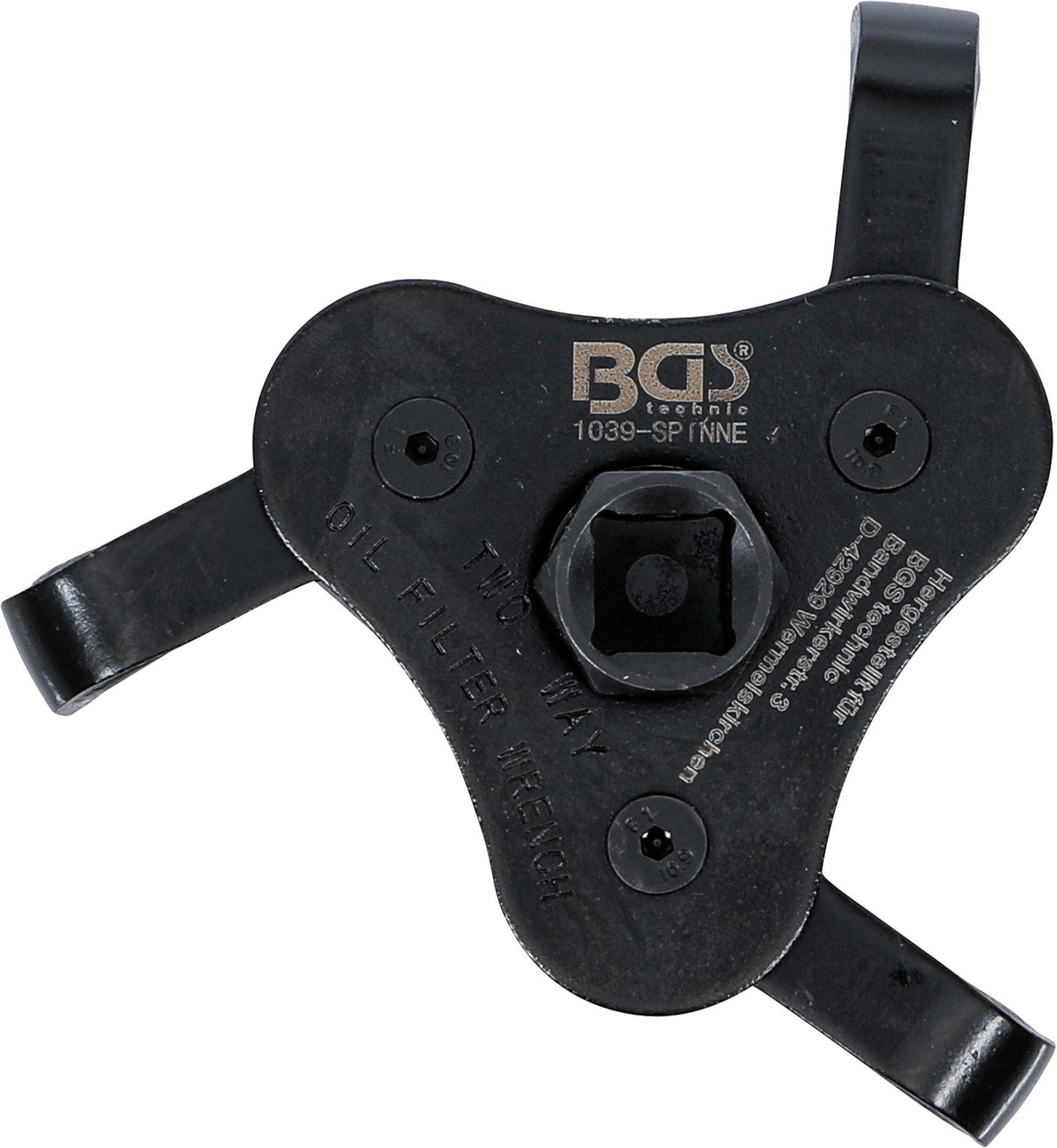 OIL FILTER WRENCH, 3-ARM | FOR OIL FILTER Ø 65 - 120 MM (1039-SPINNE)