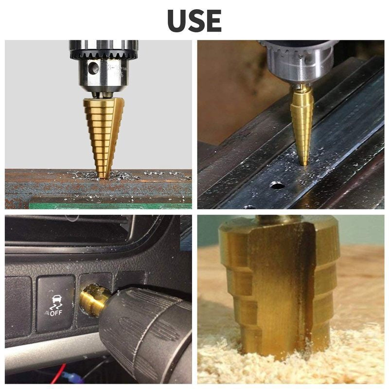 STEP DRILL BIT FOR HOLE ENLARGEMENT | 4-30 MM (EB-4340)