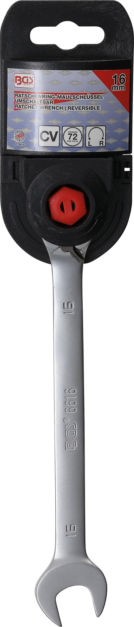 RATCHET COMBINATION WRENCH | REVERSIBLE | 16 MM (6616)