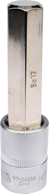 SOCKET BIT HEX 1/2" 17MM L100MM (YT-04398)