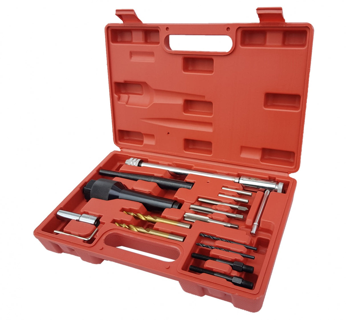 GLOW PLUG REMOVAL AND THREAD REPAIR/RENEWAL KIT | 16 PCS. (SX0408)