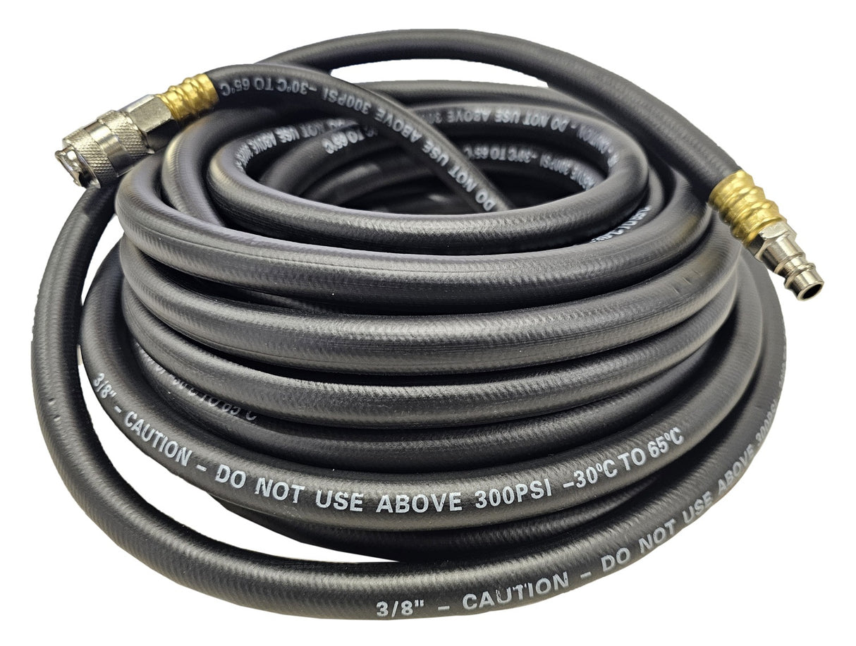 AIR HOSE | 10 MM X 16 MM X 15 M | RUBBER+ | WITH FITTINGS (AH50)