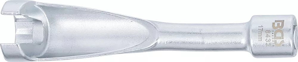 SPECIAL WRENCH FOR INJECTION LINES | FOR BMW, OPEL / VAUXHALL 2.5TD, MERCEDES-BENZ | 10 MM (3/8") DRIVE | 17 MM (8432)