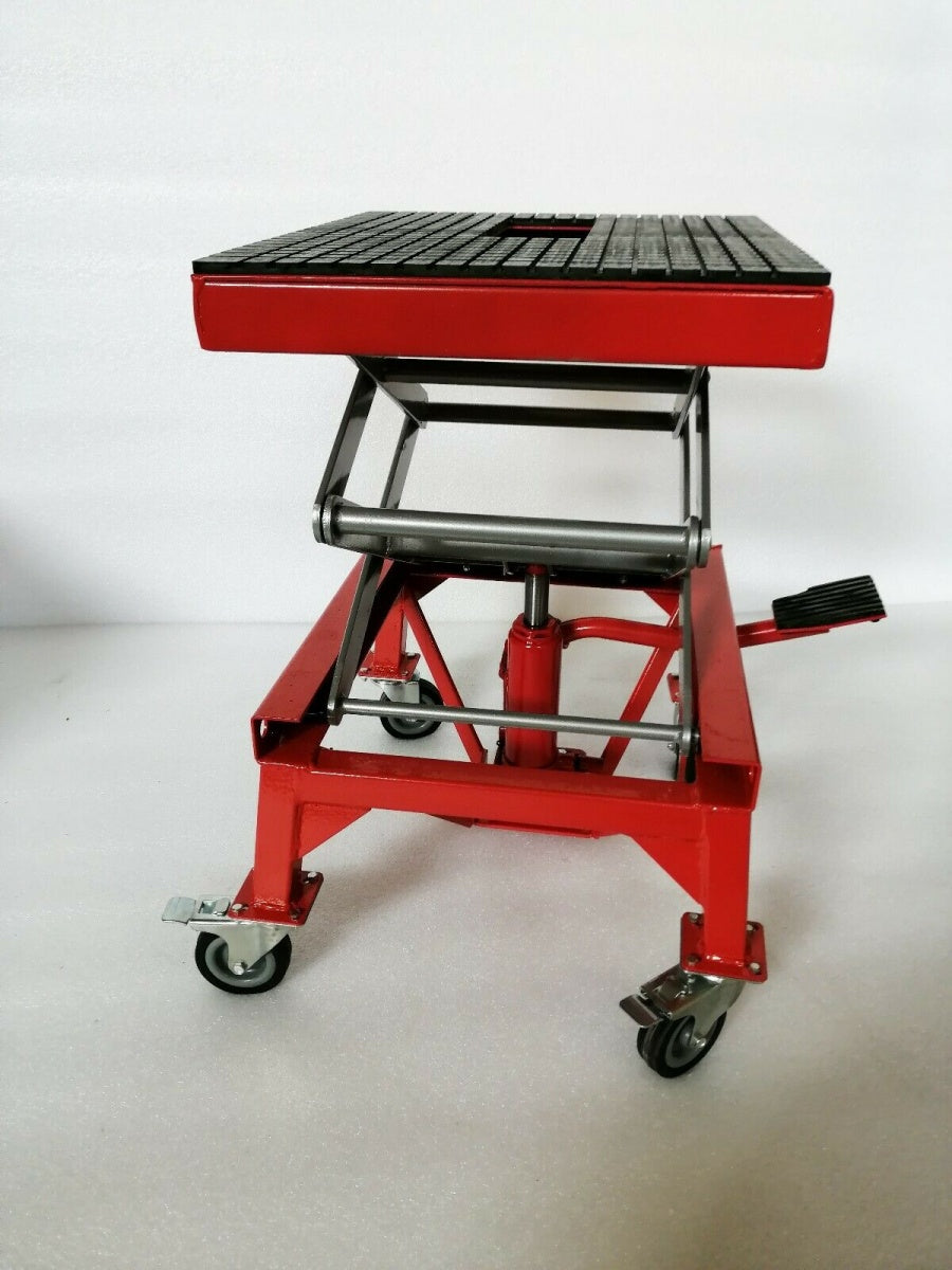 MOTORCYCLE JACK | WITH WHEELS | 300 LBS (JC-2)