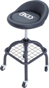 WORKSHOP STOOL | WITH 4 CASTORS | HEIGHT ADJUSTABLE | 540 - 680 MM (70145)