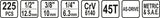 TOOL SET 1/2" 3/8" 1/4" 225 PCS (58693)