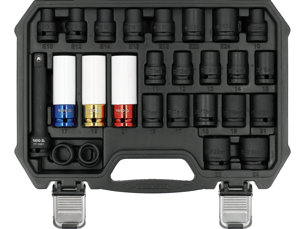 DRIVE IMPACT SOCKET 1/2" 24PCS (YT-10569)