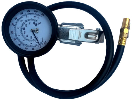 INFLATOR GUN WITH PRESSURE GAUGE | 0 - 15 BAR (H1828)