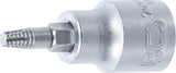 SCREW EXTRACTOR BIT SOCKET | 10 MM (3/8") DRIVE | FOR DAMAGED T-STAR (FOR TORX) T25 (7098-T25)