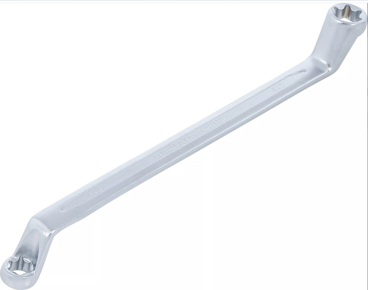 DOUBLE RING SPANNER WITH E-TYPE RING HEADS | OFFSET | E14 X E18 (2281-14X18)