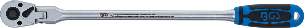 FLEXIBLE RATCHET | LOCKABLE | EXTRA LONG | EXTERNAL SQUARE 6.3 MM (1/4") | 304 MM (638)