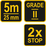 MEASURING TAPE 5M X 25 MM (10063)