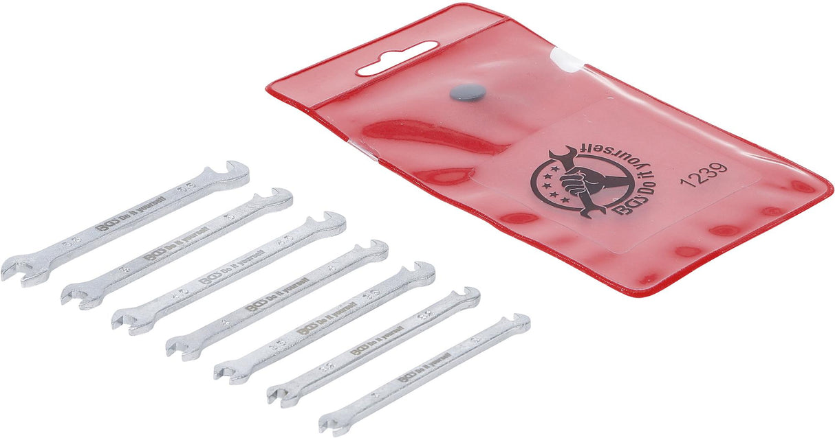 DOUBLE OPEN END SPANNER SET | MINI VERSION | 3 - 5.5 MM | 7 PCS. (1239)