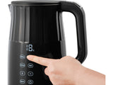 EL. KETTLE 1,7L, TEMP. CONTROL, BLACK (68218)