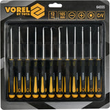PRECISION SCREWDRIVER AND HOOK SET 12PC (64555)
