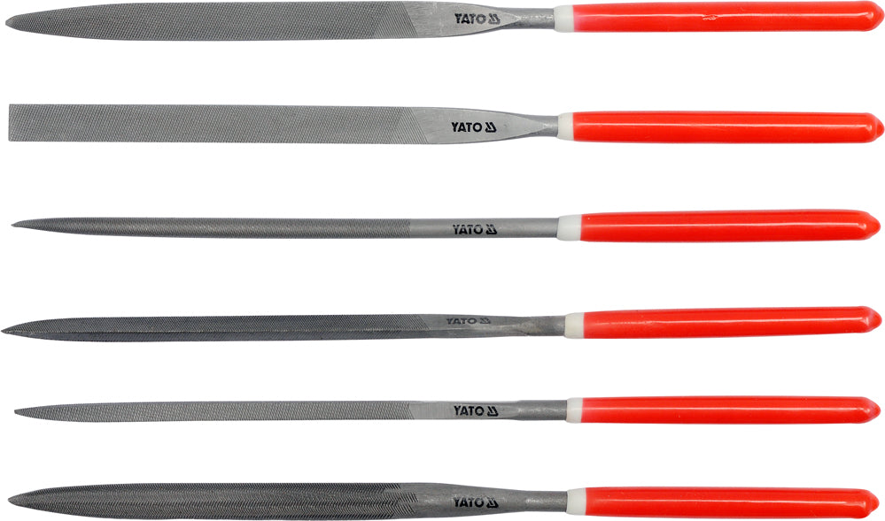 NEEDLE FILE SET 6PCS 4X160X75MM (YT-6161)