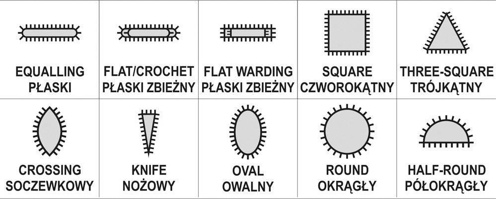 NEEDLE FILE SET 10PCS 3X140X65MM (YT-6163)