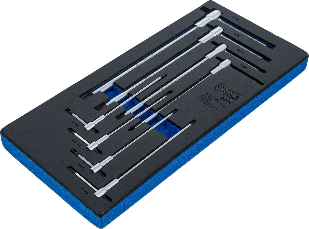 TOOL TRAY 1/3: SCREWDRIVER SET WITH SLIDING T-HANDLE | INTERNAL HEXAGON | 2 - 10 MM | 8 PCS. (6081)