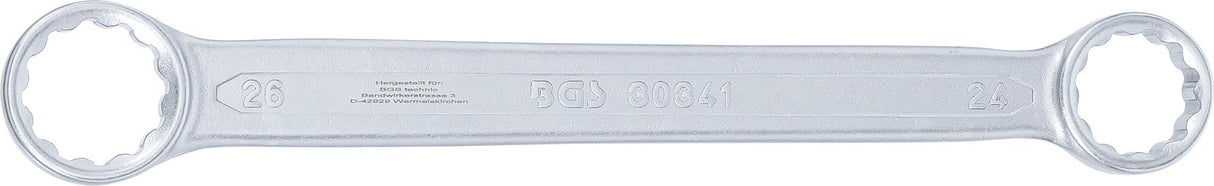 DOUBLE RING SPANNER | EXTRA FLAT | 24 X 26 MM (30341B)