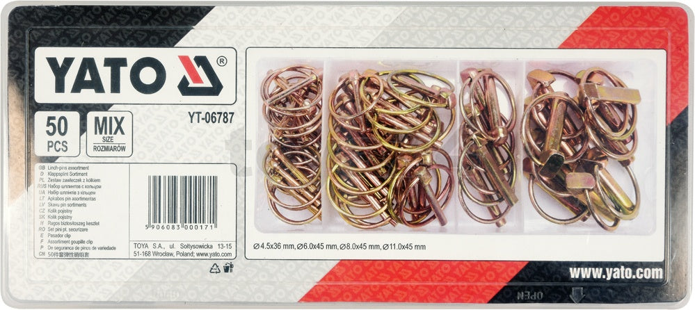 50 PCS LYNCH PINS ASSORTMENT (YT-06787)