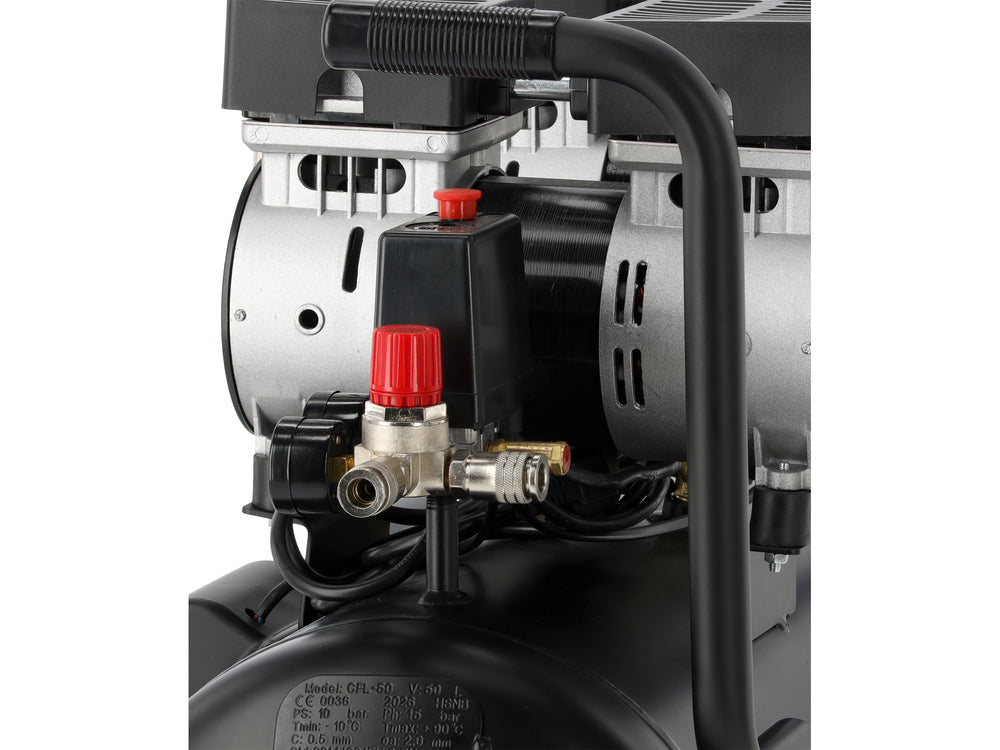 AIR COMPRESSOR SILENT | OIL-FREE | 50L/0.8MPA/8BAR/115PSI/280L/MIN | 1500 W (YT-23345)