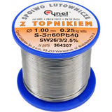 SOLDER SN60PB40 1.0MM 250G (76811)