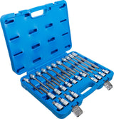 BIT SOCKET SET | 12.5 MM (1/2") DRIVE | SPLINE (FOR XZN) M4 - M16 | 26 PCS. (5180)