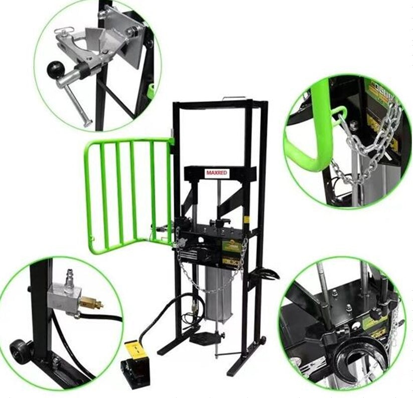 PNEUMATIC STRUT SPRING COMPRESSOR STATION | DOUBLE CYLINDER | WITH SAFETY LOCK | 2000 KG (SP2T)
