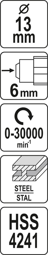 CONCAVE ROTARY FILE HSS (YT-61717)