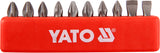 SCREWDRIVER BIT SET 25MM 10PCS (YT-0482)