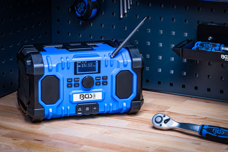 CORDLESS DAB RADIO | HYBRID | 18 V AND 230 V | WITHOUT RECHARGEABLE BATTERY (7387)