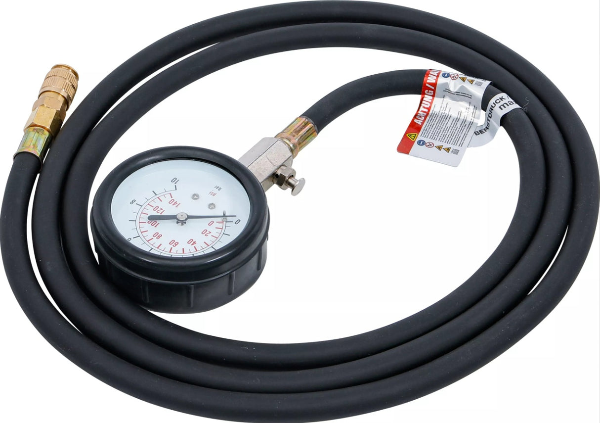 GAUGE WITH VALVE | 0 - 10 BAR | FOR BGS 8007 (8007-2)