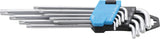 L-TYPE WRENCH SET | EXTRA LONG | T-STAR (FOR TORX) T10 - T50 | 9 PCS. (793)