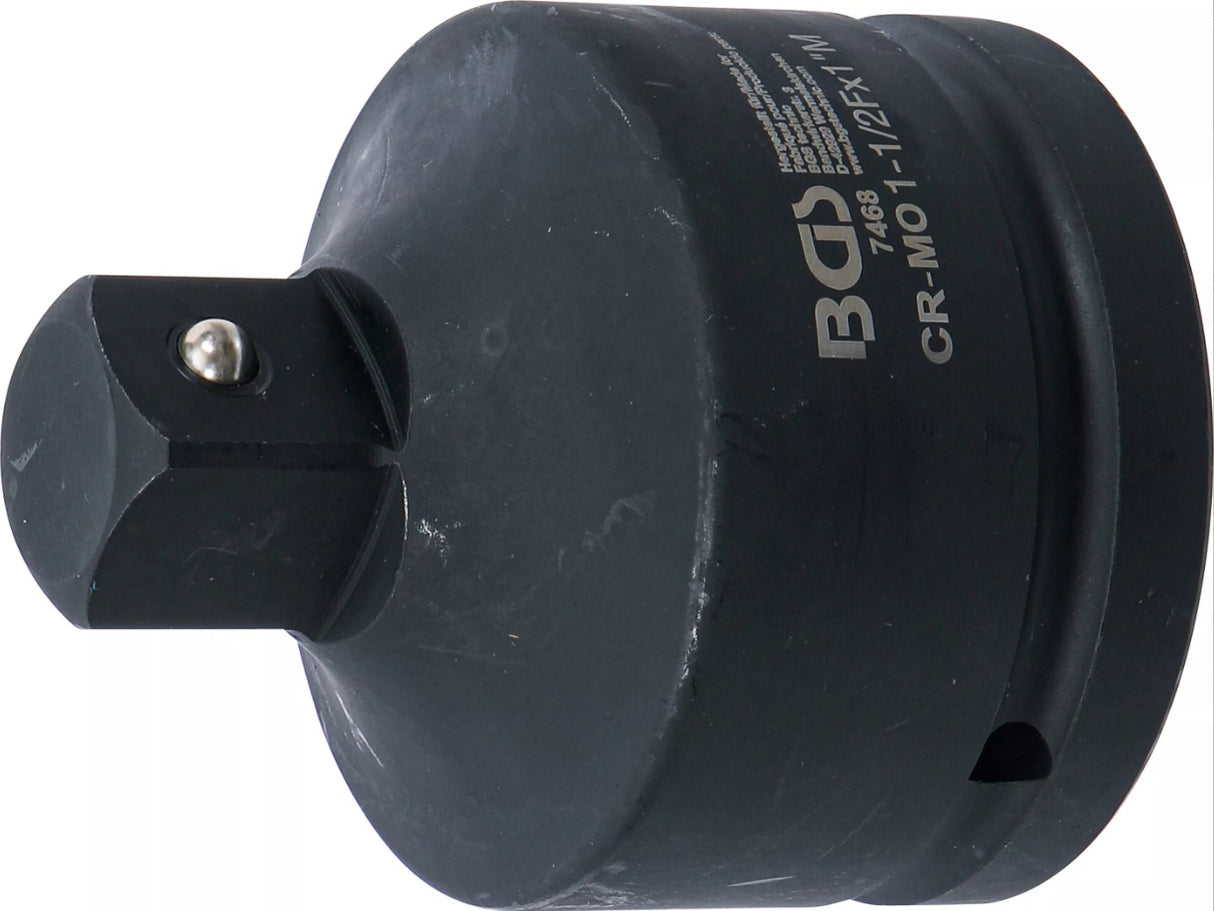 IMPACT SOCKET ADAPTOR | INTERNAL SQUARE 38 MM (1-1/2") - EXTERNAL SQUARE 25 MM (1") (7468)