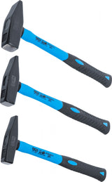 MACHINIST'S HAMMER SET | FIBREGLAS SHAFT | DIN 1041 | 300 / 500 / 800 G | 3 PCS. (3845)